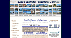 Desktop Screenshot of luises-sporthotel.de